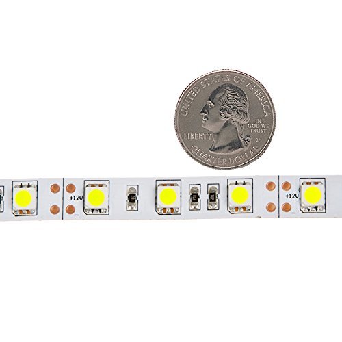 Image of 5M300TAD-NW LED Strip Tape Light, 5M 16.4FT 5400LM 12V DC 72W IP33 LED Tape, Natural White 4000K, 2-Pack