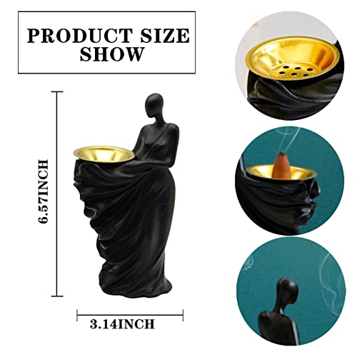 Abstract Art Sculpture Incense Holder - Artistic Women Statue Incense Burner Holder, Figurine Incense Stand Holder Ash Catcher For Meditation Yoga Living Room Office Home Decor #TOP1