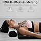 Akupressurmatte Set mit Kissen gegen Nacken- und Rückenschmerzen - Magnetfeldtherapie inklusive Tragetasche für Frauen und Männer - Schwarz
