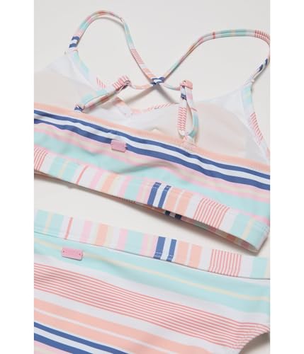 Image of Roxy Girls' Two-piece Bikini Swimsuit Set, UPF 50+ Sun Protection, Quick-Dry Bathing Suit