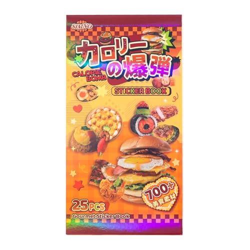 Image of Girl's Japanese Retro Sticker Book, Food and Daily Life Theme - 700+ Cute Old Showa Style Foodie Stickers, for DIY Scrapbooking Journaling Handbook Decoration