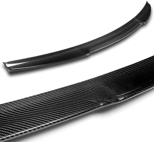 Miniatura 2 de Alerón trasero negro de fibra de carbono estilo V estilo V compatible con Volkswagen Passat 2012-2019, 2013 2014 2015 2016 2017 2018