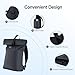 Rolltop Backpack for Men Women, Lightweight,PU Waterproof Bag Laptop Backpack Fits 16 inch Laptop Large Capacity Adjustable 23L for Travel Sports Work University Camping School Season,Black