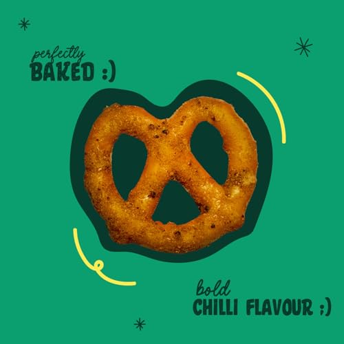 Image of Atom Eats | Mexican Chilli Pretzels 30g | Spicy Mini Pretzel Knots with Garlic, Onion & Red Chilli | 100% Baked | Gourmet Snack for Parties, Beer Nights, Travel & More | Crunchy, Bold & Preservative-Free