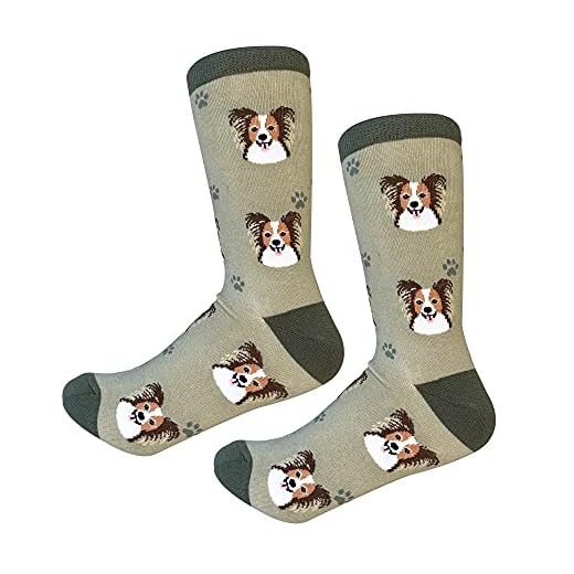 Sock Daddy Papillon Dog Breed Socks Unisex by E&S Pets