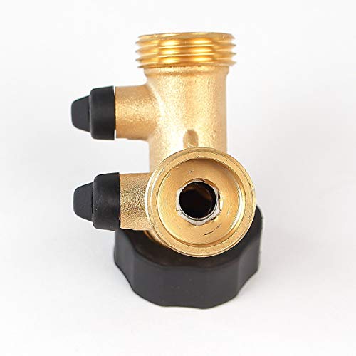 Soytich Kanana YV03 Raccord en Y à 2 voies pour tuyaux d'alimentation Filetage de 19 mm (3/4") pour connecter 2 appareils – vue 3