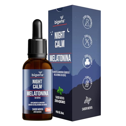Gotas de Melatonina Night Calm 30 mL Biogens (Hortelã)