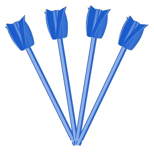 Paint Stirrer Mixing Stick Paint Stirring Rod Putty Cement Mixer Attachment for Epoxy Resin Latex Oil(Blue)