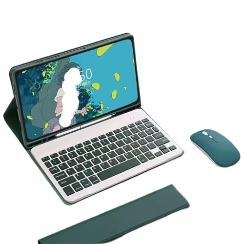 Clavier magnétique détachable pour iPad Air 11, étui vert
