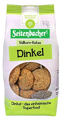 Seitenbacher Vollkorn Kekse Dinkel I weizenfrei I ohne Eier I 4er Pack (4 x 200g)…