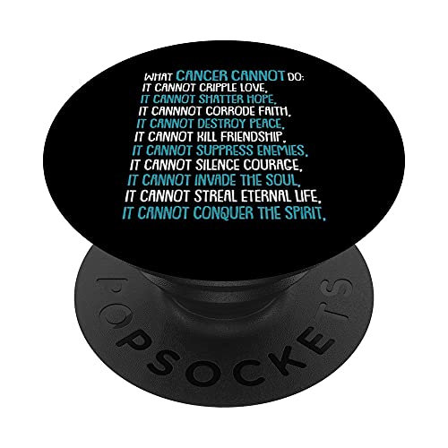 What Cancer Cannot Do Trigeminal Neuralgia Awareness Warrior PopSockets PopGrip Intercambiable