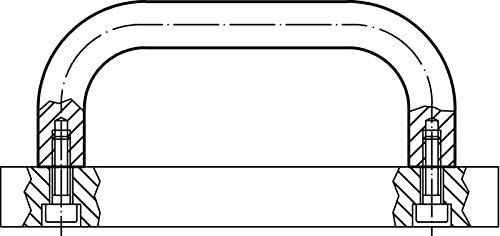 Halder 24300.0310 Handles/Aluminium Black X 20 mm, L = 44 mm, b=20 mm / l=112 mm - Image 4
