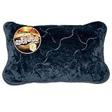 PETSUTA 枕パッド 冬 【極柔暖感】 あったか まくらパッド 【エアロゲル＋天然炭素繊維+高機能中わた】 吸湿発熱 蓄熱保温 43×63～35×50兼用 まくらぱっと 冬春秋 ニューマイヤー ふわふわ 柔らかい マクラパッド 光触媒加工 W抗菌防臭 CICA天然保湿 W静電気防止 洗える (ネイビー・45×65cm)