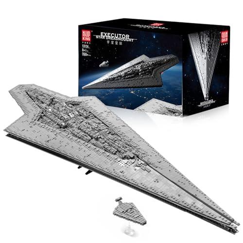 Mould King 13134 MOC Sternenzerstörer Modell, 7588 Teile Groß UCS Super Star Weltraumzerstörer Klemmbausteine Bauset, Kompatibel mit Technik Star Destroyer