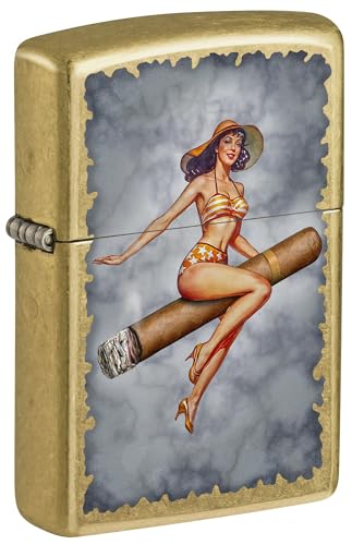 : Pin-up Girl On Cigar - Street Brass 81692