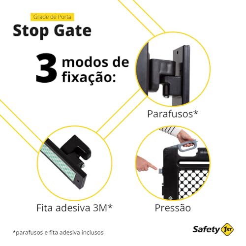 Safety 1st, Grade de Porta Stop Gate, Black glide