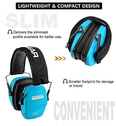 Image of PROHEAR 016 NRR 26dB Shooting Ear Protection, Slim Passive Earmuffs