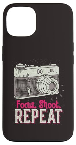 Focus Shoot Repeat Photography Photographer Camera Vintage �X�}�z�P�[�X iPhone 13 �p