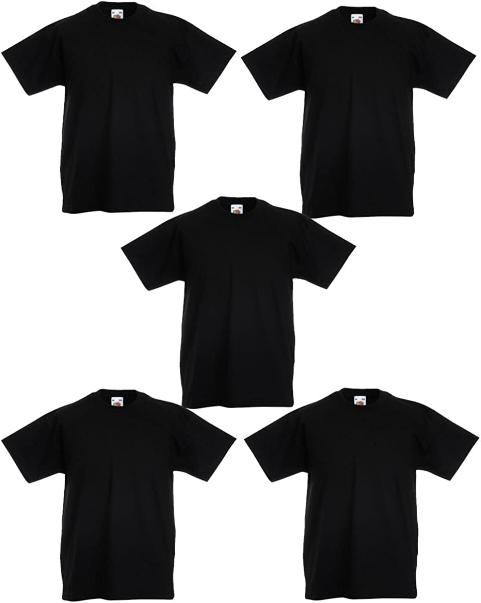 Fruit of The Loom Kid's Original T-Shirt Pack of 5
