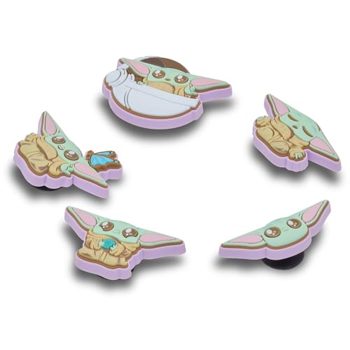 Image of Crocs Jibbitz Disney Star Wars Shoe Charm Packs, Grogu, 5-Pack