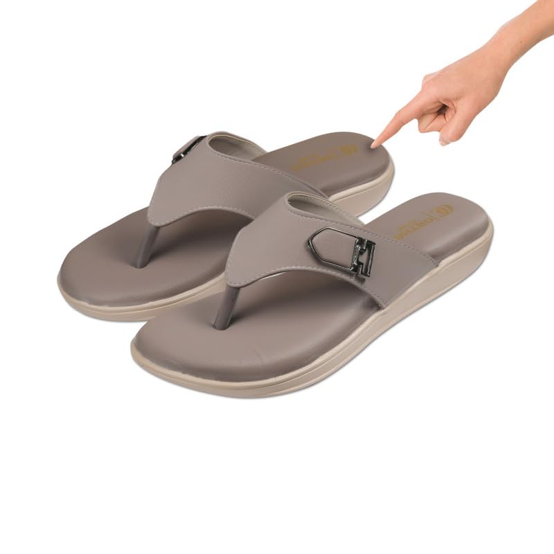 Image of ORTHO CLUB Fancy doctor slippers | Stylish chappal for women | Comfortable flat sandals for women stylish