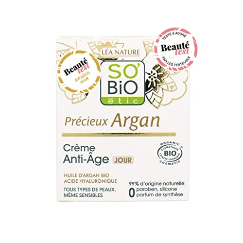 So Bio Etic Crema DE Dia ANTIEDAD hialuronico-argan 50ml. Bio, Negro, Estandar