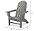 POLYWOOD Vineyard Curveback Outdoor Adirondack Chair, Slate Grey