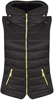 A2Z 4 Kids Girls Designer's Black Sleeveless Hooded Padded Quilted Puffer Bubble Gilet Kids Bodywarmer Jackets 5 6 7 8 9 10 11 12 13 Years