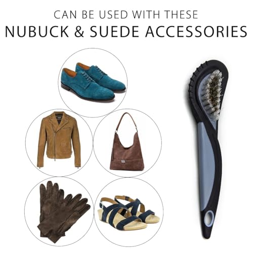 Image of Helios Nubuck & Suede 4 Way Leather Cleaning Brush (SuedeBrush-pack3)