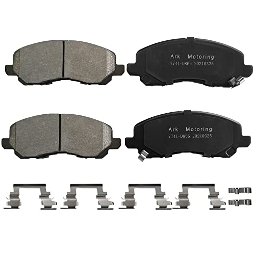 Weize BRA-0134-JC0717F Front Carbon Fiber Ceremic Brake Pad & Drilled Slotted Rotors Kit thumb #5