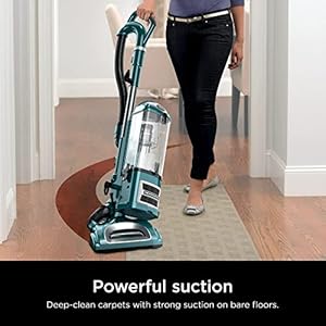 Shark CU512 Lift Away XL Upright Vacuum with Crevice Tool Teal Renewed
