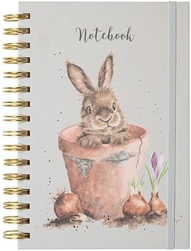 Wrendale Designs by Hannah Dale - The Flower Pot Illustrated Spiral Bound Lined Notebook - A5