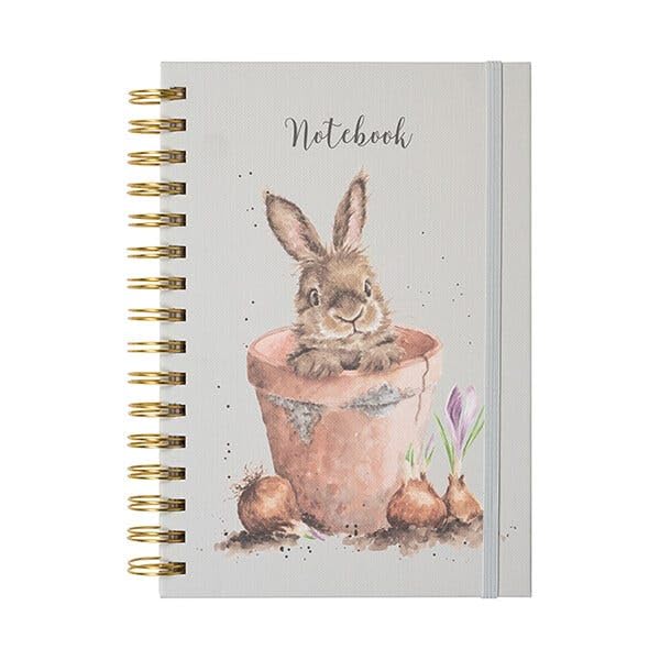 Wrendale Designs by Hannah Dale - The Flower Pot Illustrated Spiral Bound Lined Notebook - A5