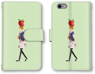 Amazon Co Jp ノーブランド品 Iphone6 Plus スマホケース 手帳型 女性 イラスト グリーン 緑色 かわいい おしゃれ 携帯カバー アイフォン6 プラス ケース 家電 カメラ