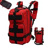 Mskmnkot Mochila para acampar, mochila de senderismo de tela de oxford de gran capacidad con múltiples bolsos para explorar, senderismo, caza para acampar