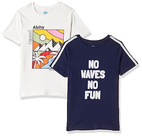 Image of Amazon Brand - Jam & Honey Boys 100% Cotton Printed Half Sleeves T-Shirt | Age 2-12 Years