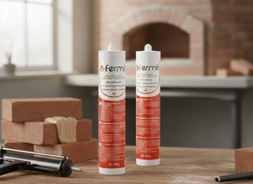 Foto von Fermit | feuerfester Dichtschnurkleber | 310 ml Kartusche | beige