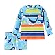 Aisyee UV Badeshirt Baby Jungen Zweiteilig Langarm Schwimmshirt Baby Badehose Junge Badeanzug 74 80/12-18 Monate