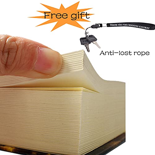 EIOUMAX Booksafe Diversion Secret Real Book Hidden Safe with Key Lock Real Paper Book Locking-Les Miserables