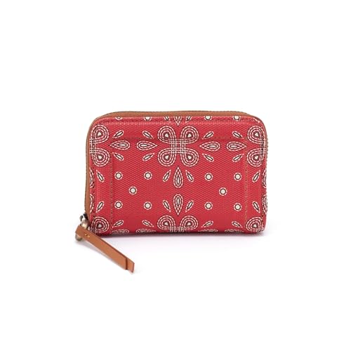 HOBO Womens Soma Small Wallet Red Journey Bandana One Size One Size2