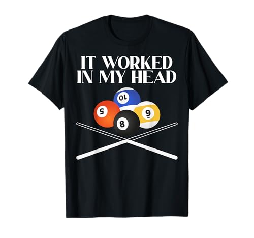 Billar divertido para hombres y mujeres Cool Pool Player Sports Snooker Camiseta