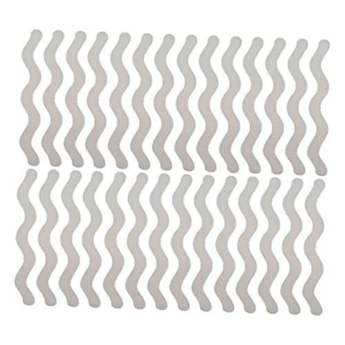 SOLUSTRE 48Pcs S Shape Bathtub Stickers Slip Bathroom Decals for Safety Self Adhesive Tapes for Smooth Surfaces for Tub Shower Floors Easy to Use and