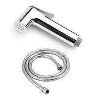 NatureSculpt Mobiler Duschkopf für Camping mit 1,2 m Schlauch, Verstellbare Wasserzufuhr, Für Wohnmobil, Vanlife & Outdoor Waschbecken, Kompakt, Tragbar, Robustes ABS (Chrom)