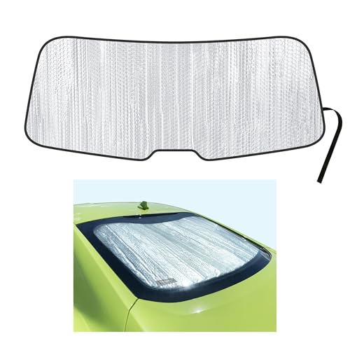 YelloPro Rear Tailgate Window Sunshade Custom Fit for 2015 2016 2017 2018 2019 2020 2021 2022 2023 Ford Mustang Coupe, Shelby GT350 GT350R, EcoBoost GT Premium Bullitt V6, UV Sun Protection