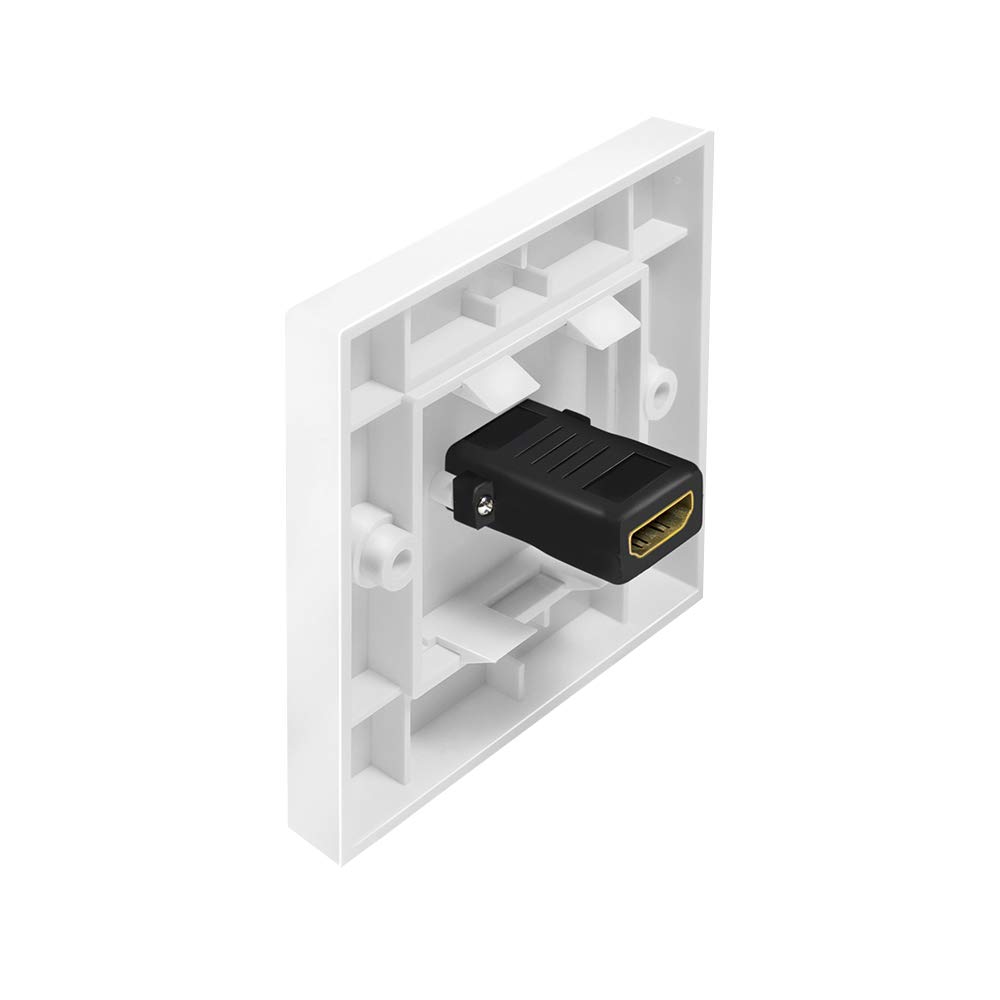 LogiLink Presa HDMI da parete con Ethernet 1 porta bianco AH0017