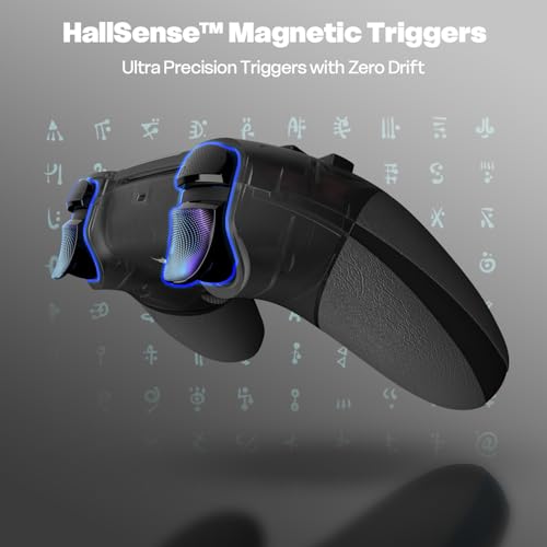 Image of EvoFox Play 2 PS4 Controller & PS5 (PS4 Games only), Playstation 4 Controller Bluetooth & Wired with HallSense Magnetic Joysticks & Triggers, 1000Hz Polling, Touchpad, Built-in Speaker & 3.5mm Jack