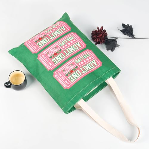 Bolsa Tote divertida rosa y verde JXGZSO para hermanas de sororidad - regalo miniatura 6