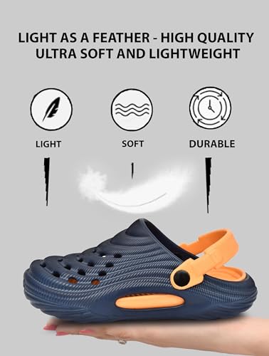 Image of Super Soft Kids Clogs Ultra Lightweight with Adjustable Back Strap Design Soft Cushioning & Anti-Slip Grip Slippers for Kids Playtime Comfortable Indoor & Outdoor Stylish Clogs BBSAP-2