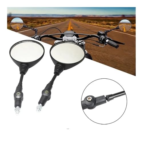 Retrovisor moto de 10mm anticaída universal con rotación de 360 grados 2