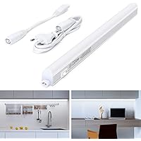 Aigostar Luz Bajo Mueble Cocina con Interruptor 8W 800lm Luz LED Armario, 230V Luz blanca fria 6500K, luces para Vestidor Tira LED Armario 573 * 22 * 30mm